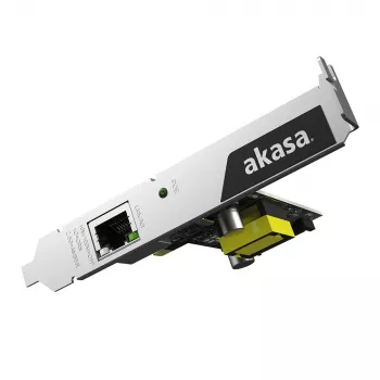Placa de rede Akasa 2.5G PCIe com PoE até 25,5 W