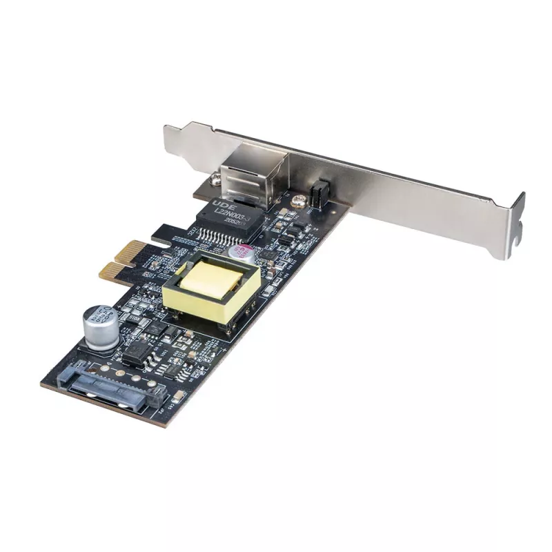 Placa de rede Akasa 2.5G PCIe com PoE até 25,5 W