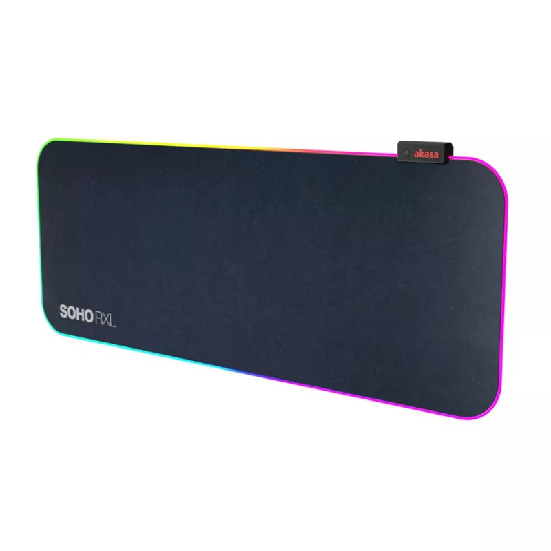 Tapete de rato gaming RGB AKASA SOHO RXL - 78x30cm - 4mm de espessura - preto