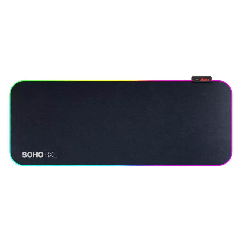Tapete de rato gaming RGB AKASA SOHO RXL - 78x30cm - 4mm de espessura - preto