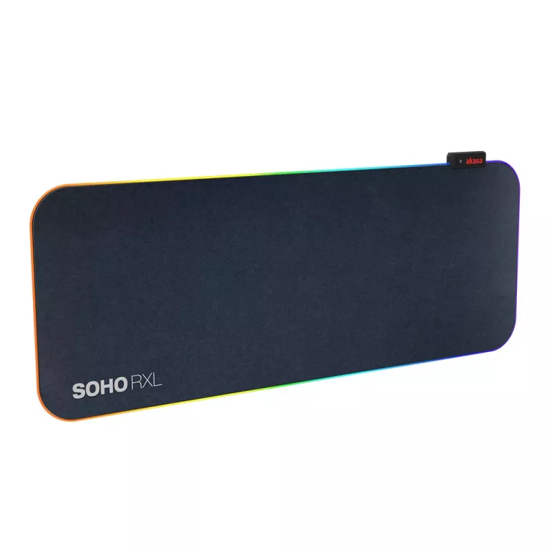 Tapete de rato gaming RGB AKASA SOHO RXL - 78x30cm - 4mm de espessura - preto