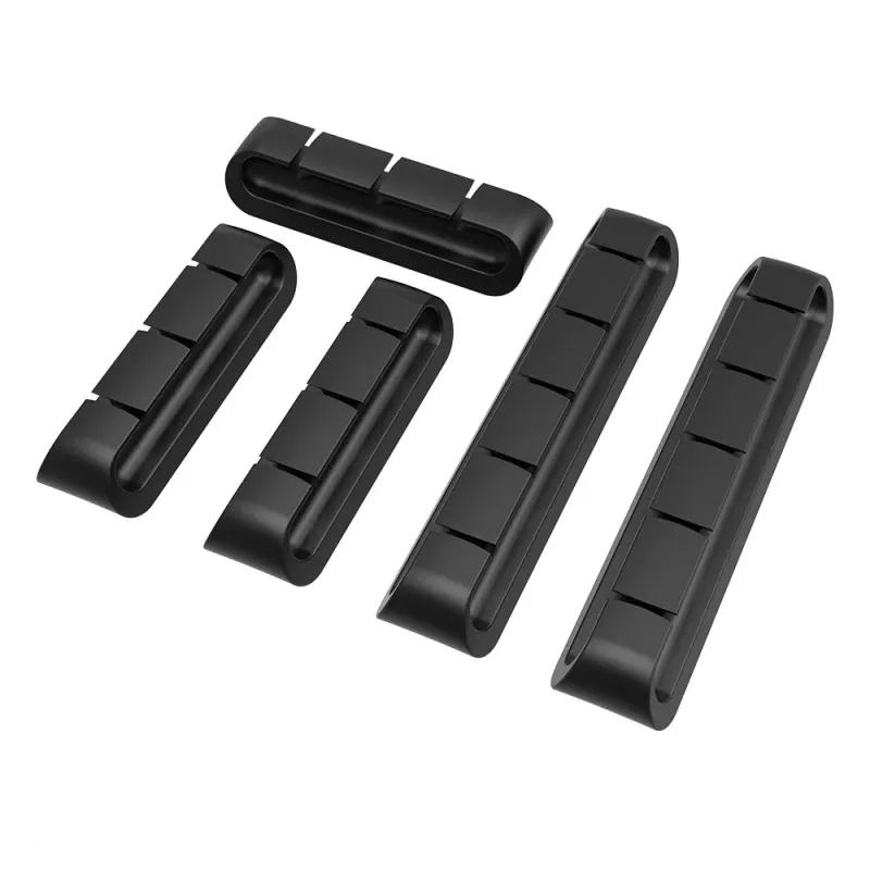 Organizador de cabos Akasa 3x3 portas + 2x5 portas preto