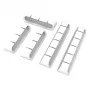 Organizador de cabos Akasa 3x3 portas + 2x5 portas branco