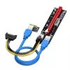 Placa adaptadora Akasa 6 conjuntos PCIe Riser para mineração de GPU X16 para X1
