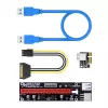 Placa adaptadora Akasa 6 conjuntos PCIe Riser para mineração de GPU X16 para X1
