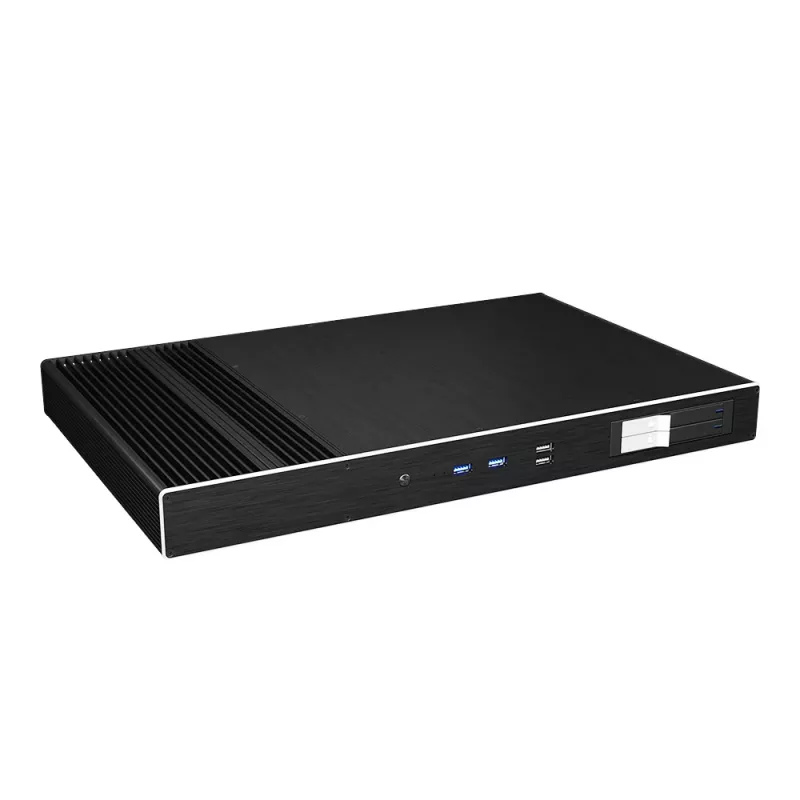 Caixa Akasa Galileo TU Plus Intel LGA1700 1U Thin Mini-ITX sem ventoinha - preto