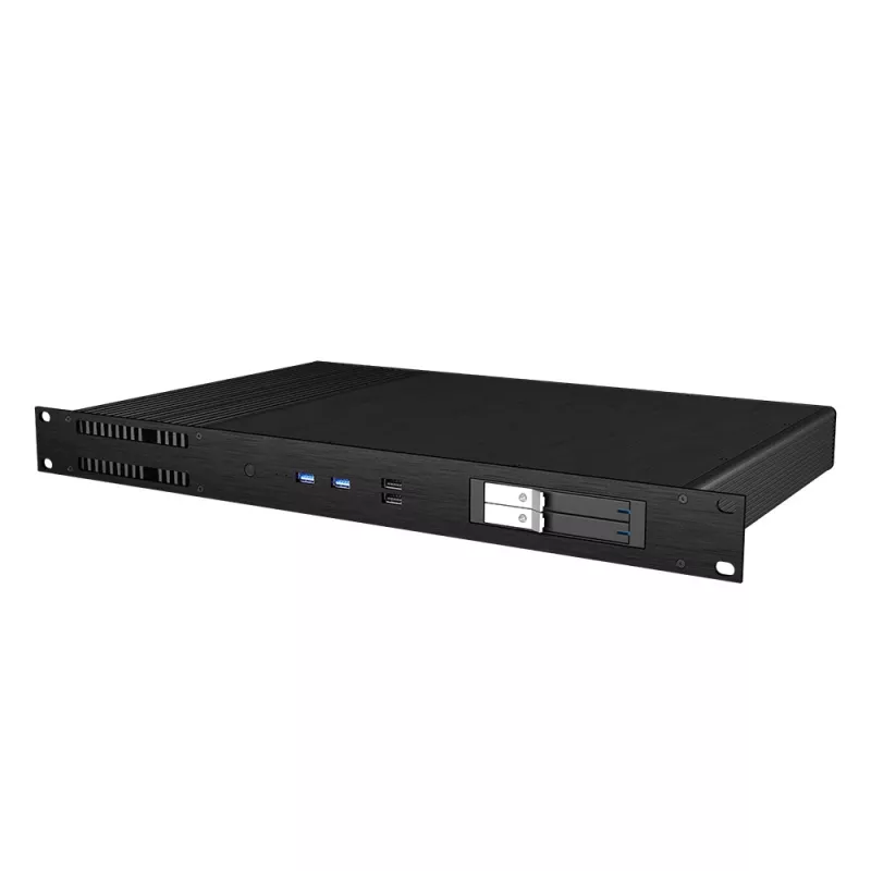 Caixa Akasa Galileo TU1 Plus Intel LGA1700 1U Thin Mini-ITX sem ventoinha - preto