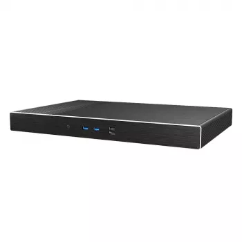Caixa Akasa Galileo TU2 Plus Intel LGA1700 1U Thin Mini-ITX sem ventoinha - preto