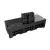 Adaptador Akasa G-Nexus P24 90° 12VHPWR ficha 12+4 pinos para 3x conector fêmea 8 pinos, 600W, preto