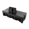 Adaptador Akasa G-Nexus P24 90° 12VHPWR ficha 12+4 pinos para 3x conector fêmea 8 pinos, 600W, preto