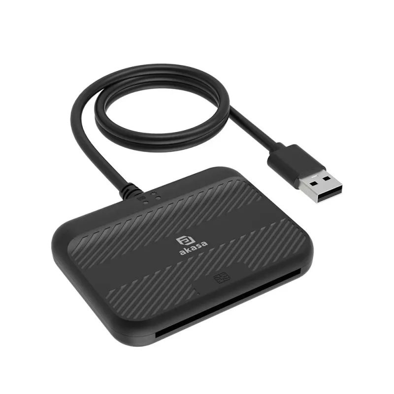 Leitor externo de ID eletrónico e SmartCard Akasa I2C cartão de memória SLE4418 SLE4428