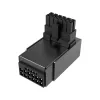 Akasa G-Nexus P16 Plus adaptador de alimentação GPU 90 graus 12V-2x6 com carcaça metálica - preto