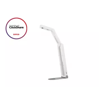 Lumens DC-F20 Câmara de documentos USB HD/2K, sensor 5-MP, 1920 x 1080 a 30 fps, área de captura 453 x 340 mm (A3), zoom total 16x (digital), microfone integrado