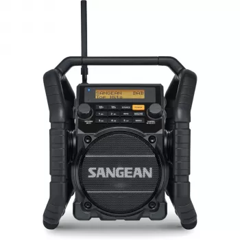 Sangean U-5 DBT (Utility 50) Preto - Rádio portátil DAB+/FM com Bluetooth, IP64, 7W RMS
