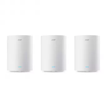 Acer Ovia T360 router Wi-Fi 6 Mesh pack triplo (3 unidades) - AX3000, dual-band, cobertura até 7.500 sq. ft.