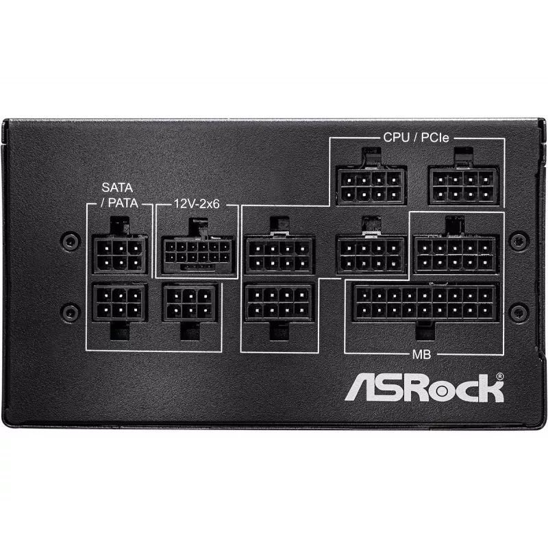 Fonte de alimentação ASRock PRO-M850G 850W 80 PLUS Gold totalmente modular ATX 3.0