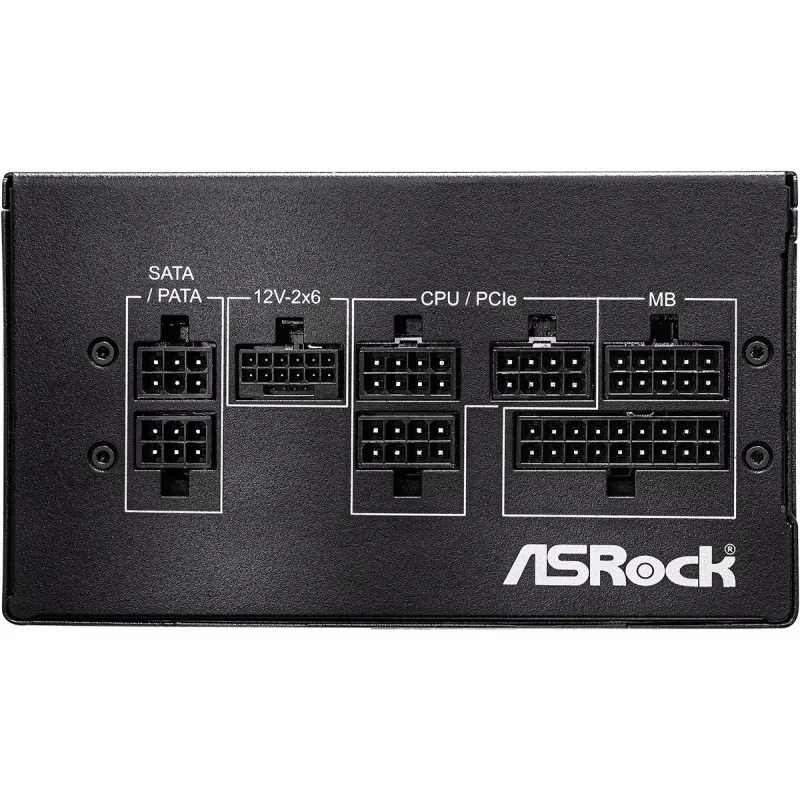 Fonte de alimentação ASRock PRO-M1000G 1000W 80 PLUS Gold totalmente modular ATX