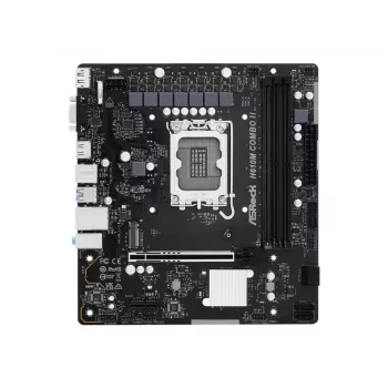 Placa-mãe ASRock H610M-Combo II Micro ATX, LGA 1700, Intel H610, DDR4, HDMI, DisplayPort, D-Sub, Gigabit LAN