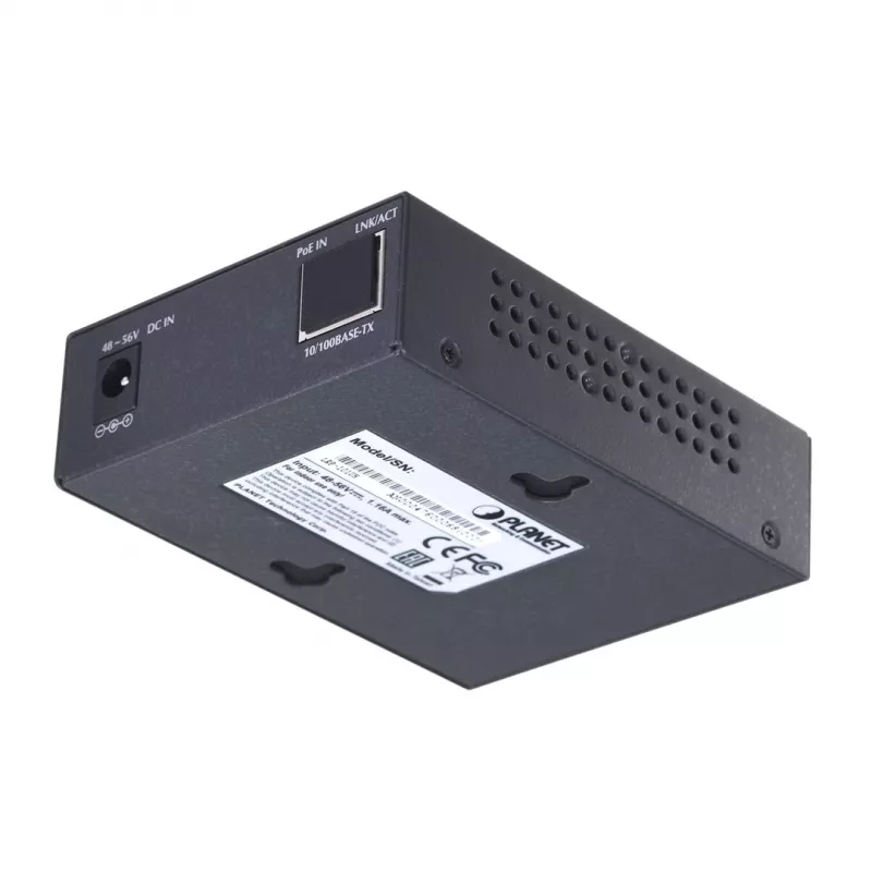 Extensor PoE Long Reach PLANET LRP-101UH, montagem na parede, 500m, 30W