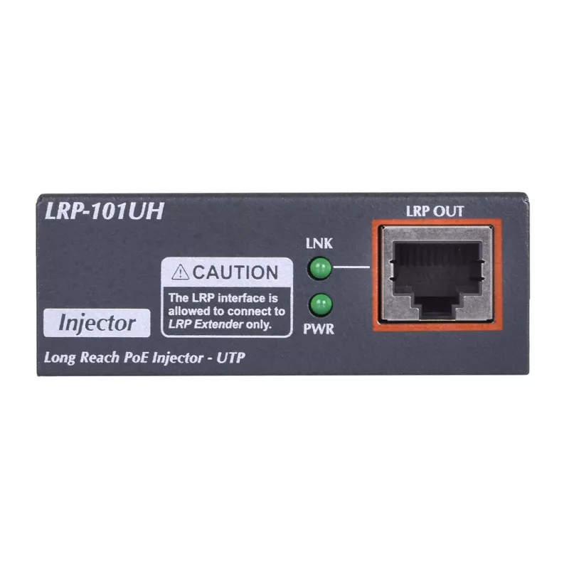 Extensor PoE Long Reach PLANET LRP-101UH, montagem na parede, 500m, 30W