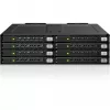 ICY DOCK ToughArmor MB998V4P-B 8 baias U.2/U.3 NVMe SSD PCIe 4.0 caixa de baia móvel para baia de 5,25 polegadas (4 x SlimSAS 8i SFF-8654)