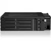 ICY DOCK ToughArmor MB998V4P-B 8 baias U.2/U.3 NVMe SSD PCIe 4.0 caixa de baia móvel para baia de 5,25 polegadas (4 x SlimSAS 8i SFF-8654)