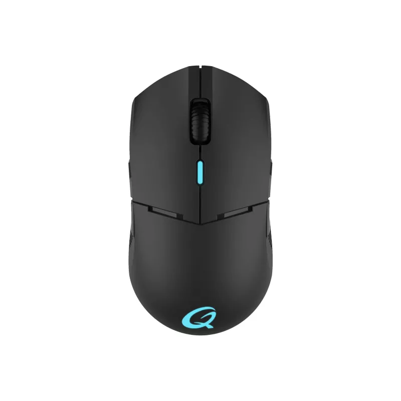 Rato gaming ótico sem fios QPAD DX-900 - 8 botões, 12000 DPI, ambidestro, RGB