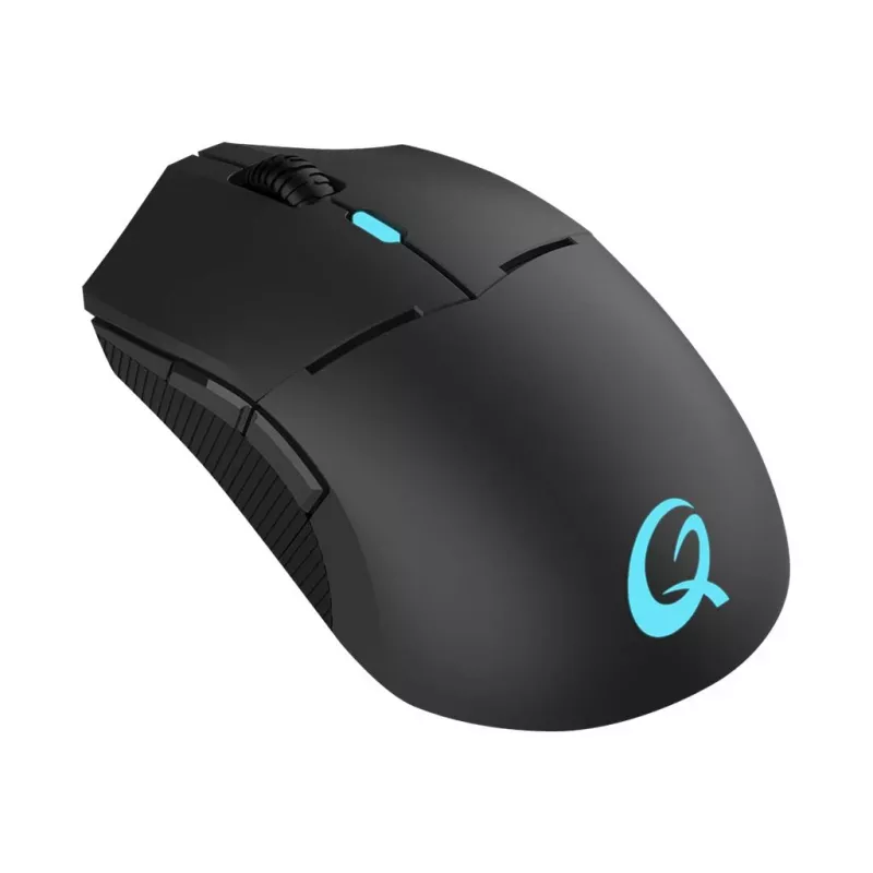 Rato gaming ótico sem fios QPAD DX-900 - 8 botões, 12000 DPI, ambidestro, RGB