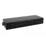 Exsys hub metálico USB 3.2 Gen 1 de 10 portas com kit para calha DIN, chipset VIA VL811+, 5 Gbps, fonte de alimentação 5V/4A, cabo de 1,8m