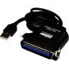 Exsys EX-1300-2 cabo adaptador USB para paralelo - 1m - preto
