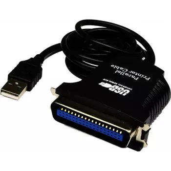 Exsys EX-1300-2 cabo adaptador USB para paralelo - 1m - preto
