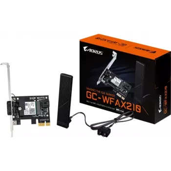 GIGABYTE GC-WFAX210 placa de expansão Wi-Fi 6E PCIe x1 com Bluetooth 5.2