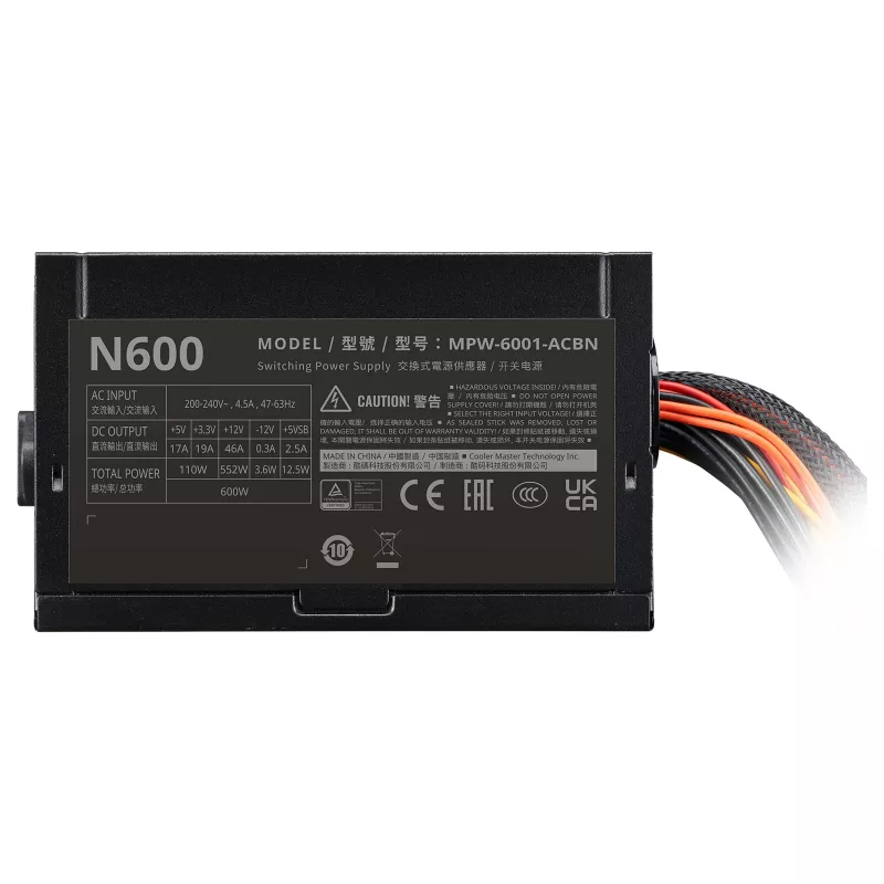 Fonte de alimentação Cooler Master Elite NEX 230V 600 W