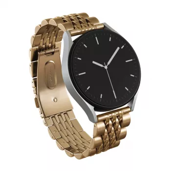 BURGA Bracelete metálica Chic Royal universal para relógio 20 mm (dourado)