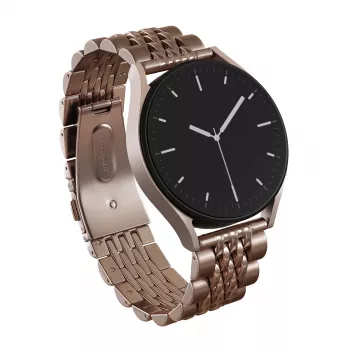 BURGA Bracelete metálica Chic Royal universal para relógio 22 mm ouro rosa