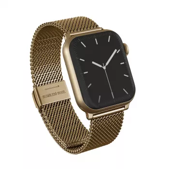 BURGA Bracelete metálica em malha Elegance para Apple Watch 38/40 mm (dourado)