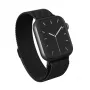 BURGA Bracelete metálica em malha para Apple Watch 42/44 mm (preto)