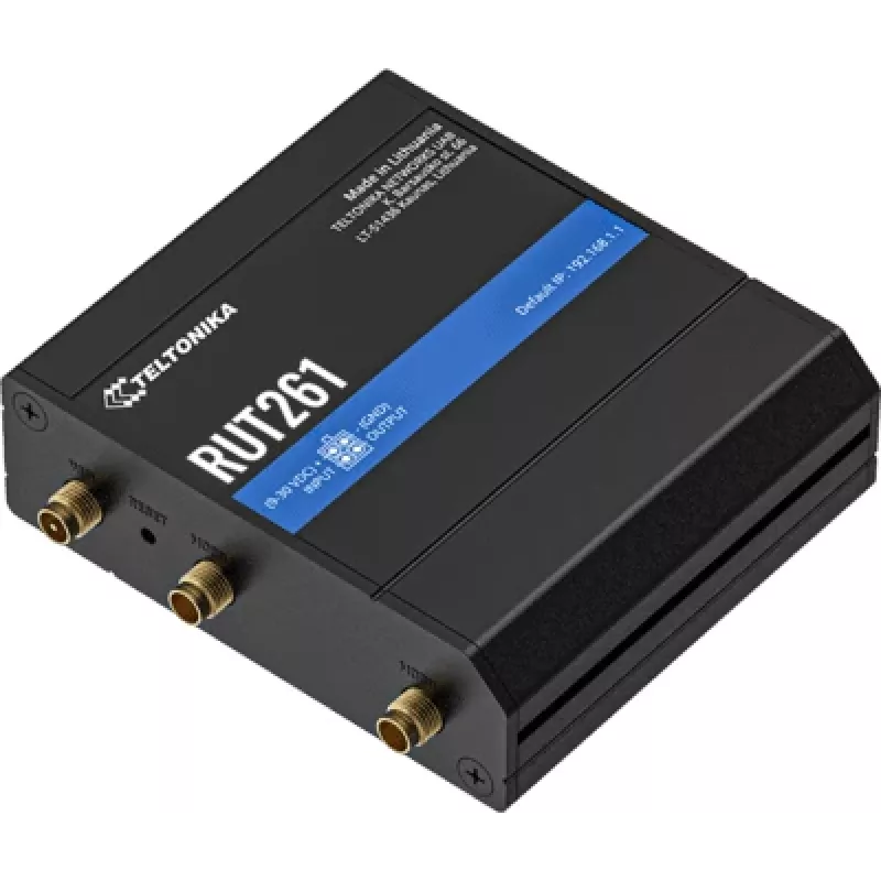 Teltonika Router industrial RUT261 - 4G LTE Cat 6, Wi-Fi 4, Dual SIM, fonte de alimentação UE