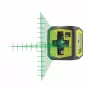RYOBI Nível laser de linhas cruzadas, feixe verde, alcance 15 m