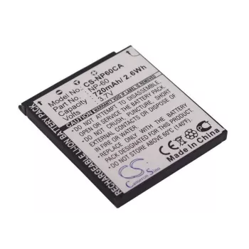 Bateria recarregável de iões de lítio CAMERON SINO NP-60 / NP60 para câmaras Casio Exilim