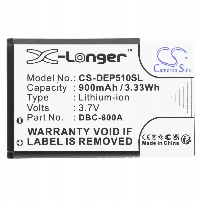 Bateria CAMERON SINO tipo Qilive 886337 Doro DBC-800A Hagenuk F100 Simvalley CS-DEP510SL