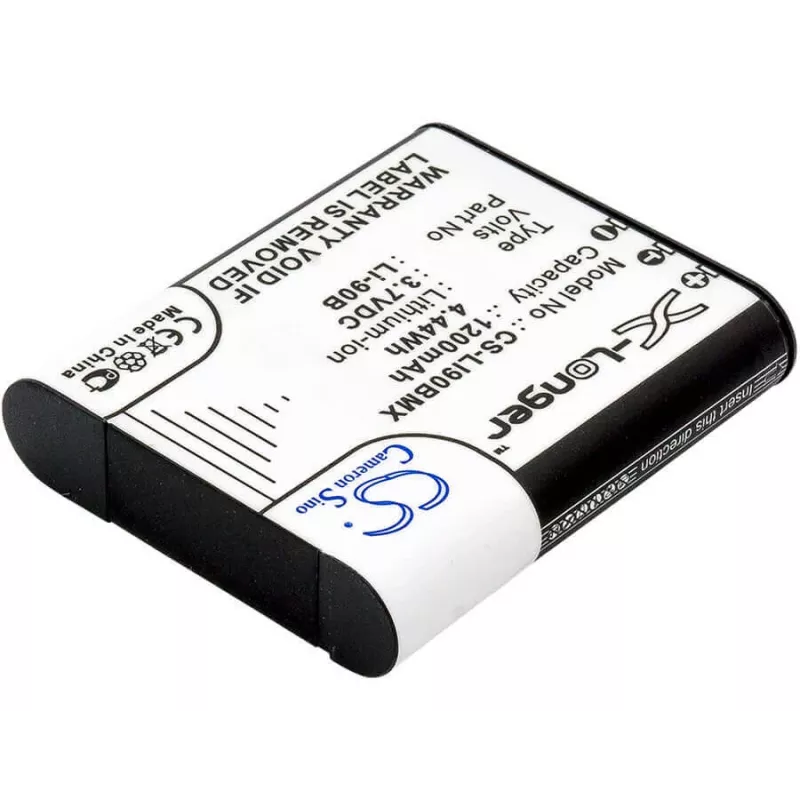 Bateria de substituição CAMERON SINO Li-90B Li-92B para câmaras Olympus (1270mAh, 3,7V, Li-Ion)