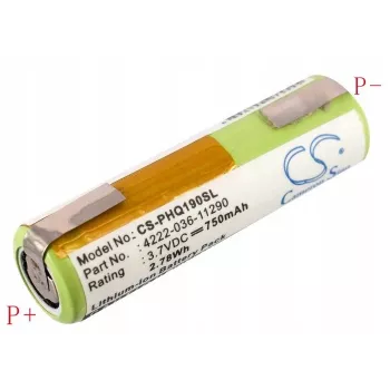 Bateria de substituição CAMERON SINO 036-11290 para máquina de barbear Philips Panasonic Arcitec - Ni-MH 1,2V 2100mAh