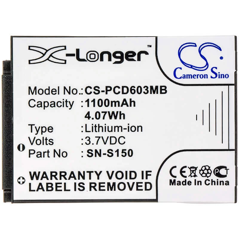 Bateria Cameron Sino tipo SN-S150 para Philips SCD603/00 SCD603H SCD603 10 20 - CS-PCD603MB