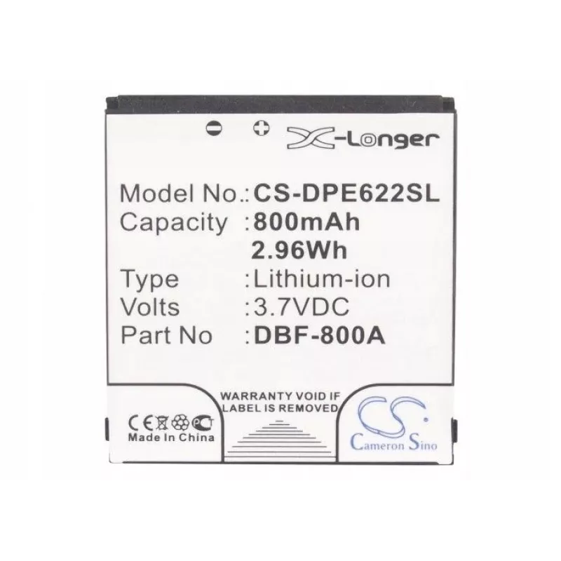 Bateria de substituição CAMERON SINO DBF-800A/800B/800C/800D/800E para Doro PhoneEasy 622 606 520 621 613 631 - CS-DPE622SL