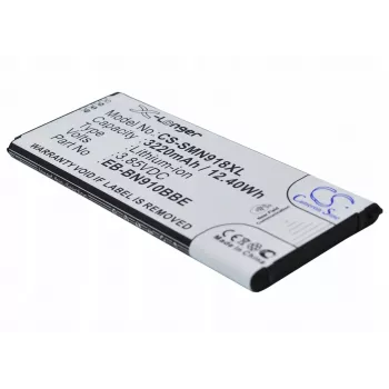 Bateria Cameron Sino EB-BN910BBE para Samsung Galaxy Note 4 (3220 mAh, 3,85 V, Li-Ion, preto)