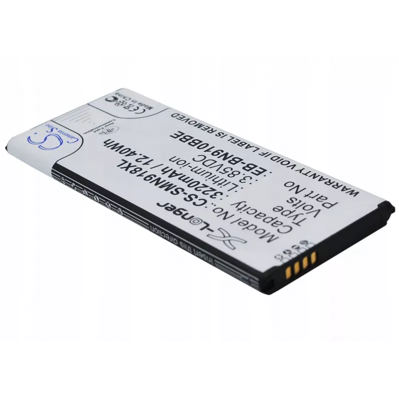 Bateria Cameron Sino EB-BN910BBE para Samsung Galaxy Note 4 (3220 mAh, 3,85 V, Li-Ion, preto)
