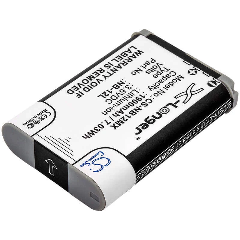 Bateria de substituição Cameron Sino NB-12L / NB12L para Canon PowerShot G1 X Mark II, N100, VIXIA mini X