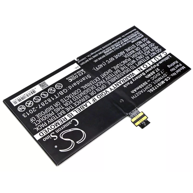 Bateria CAMERON SINO tipo DYNR01 G3HTA027H para Microsoft Surface Pro 4 1724 / CS-MIS172SL