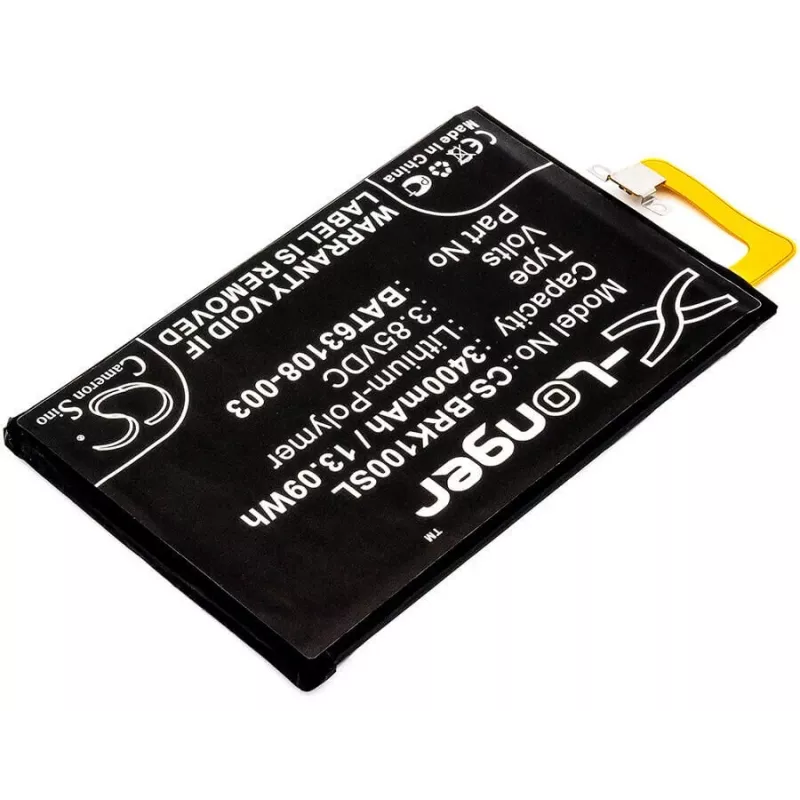 Bateria CAMERON SINO BAT63108-003 TLP034E1DO para BlackBerry Keyone Mercury DTEK70 / CS-BRK100SL